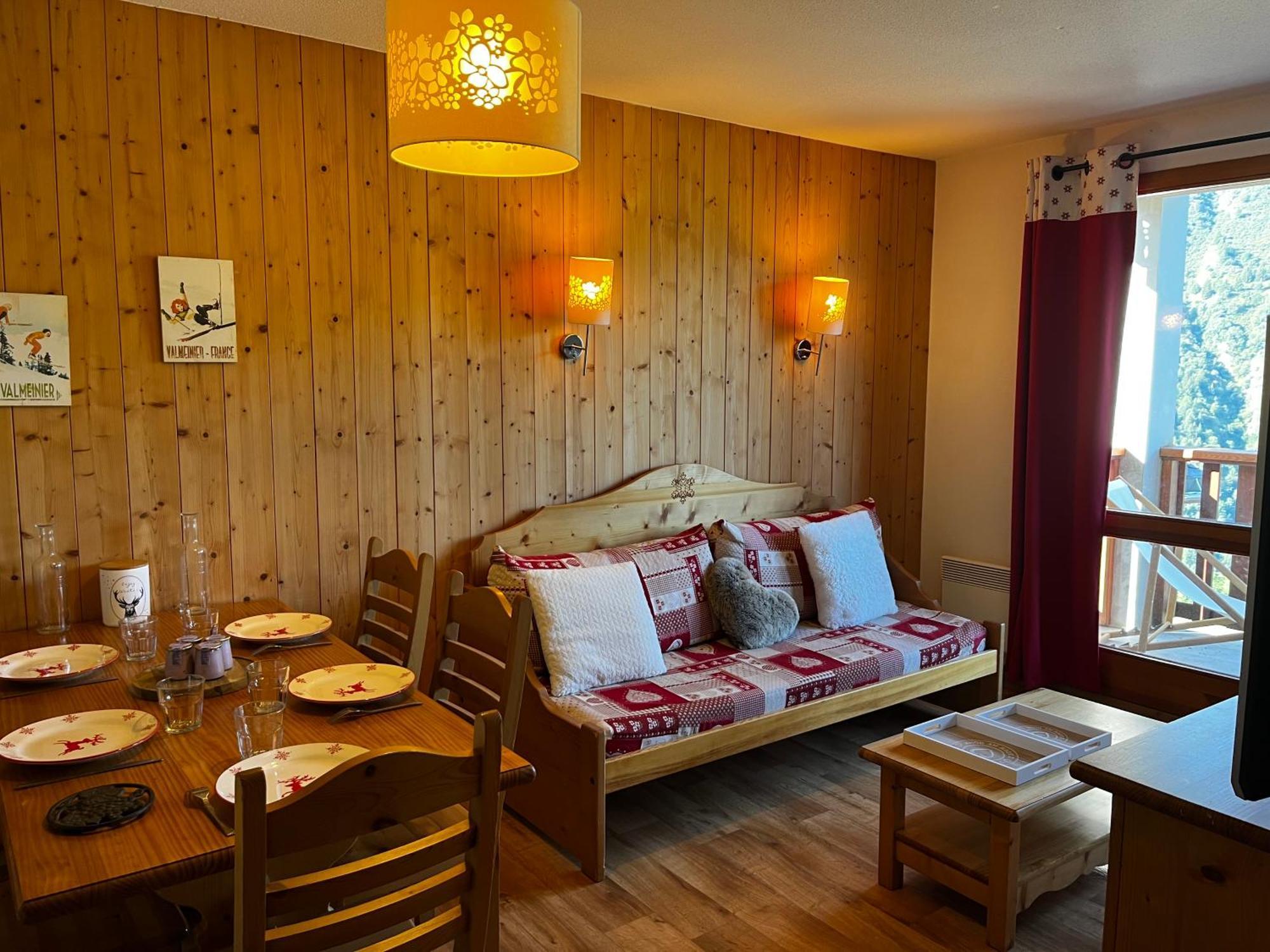 Cosy Montagne Apartment Valmeinier Bagian luar foto