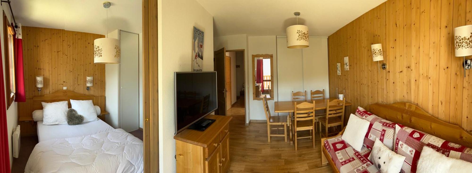 Cosy Montagne Apartment Valmeinier Bagian luar foto